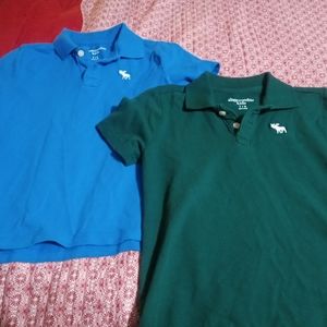 Lot of 2 Abercrombie Boys Polo Shirts